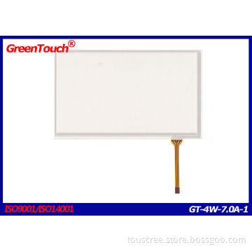 High Sensitivity 4 Wire 7 Inch Resistive Touch Screen Panel For Under Sunlight